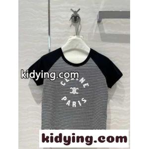 おしゃれ ロゴ入り クロップド丈 セリーヌ コピー Tシャツ コピー 半袖Tシャツkid26fiuKvu