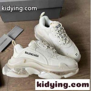 人気 軽量 Triple S Clear Sole バレンシアガ コピーブランド スニーカー スーパーコピー ホワイトkid264Xj81z