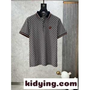 存在感たっぷり 総柄 エルメス スーパーコピー Tシャツ コピー 半袖 コットンピケ ポロシャツ ブラックkid26beCiem