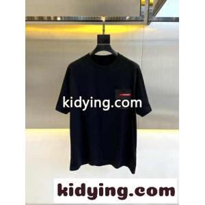 お洒落 合わせやすい プラダ コピー Tシャツ コピー 半袖Tシャツ ブラックkid26XvSTrC