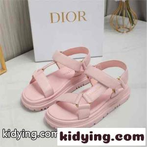 クリスチャン・ディオール コピー サンダル コピー 軽量 カジュアル D-Wave サンダル ピンクkid26PXbGHj
