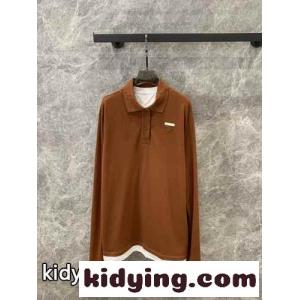 カジュアル ゆったり 長袖 ポロシャツ プラダ ブランド コピー Tシャツ コピー 合わせやすいkid264vWrqy