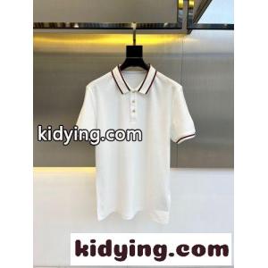 洗練された コットンピケ ポロシャツ グッチ ブランド コピー Tシャツ 偽物 半袖トップス ホワイトkid26Wzuuuu