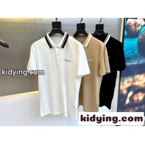 クラシック カジュアル グッチ コピー Tシャツ 偽物 半袖 ポロシャツ コットンピケkid26uam05z