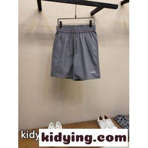 シンプル 洗練された ロゴ ショートパンツ ロエベ コピーブランド パンツ 偽物 グレーkid26TfW5PD