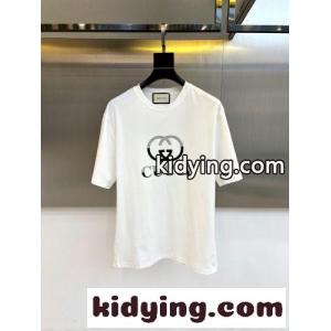 シンプル お洒落 ロゴ 半袖Tシャツ グッチ スーパーコピー Tシャツ 偽物 クルーネック ホワイトkid26Wjqu8v