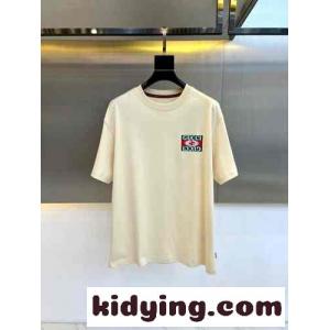 定番 カジュアル ロゴ コットン 半袖Tシャツ グッチ コピー Tシャツ コピー ベージュkid26mWj8DC