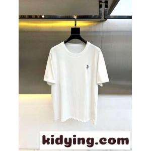 シンプル カジュアル コットンTシャツ バーバリー ブランド コピー 半袖Tシャツ コピー ホワイトkid26TrWbSf