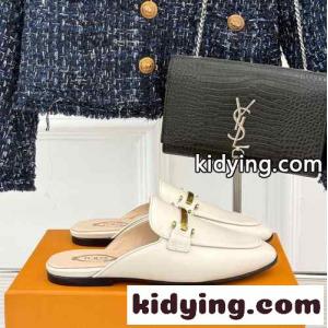 大人 エレガント レザー ミュール ローファー トッズ シューズ コピー ホワイトkid268f4r8n