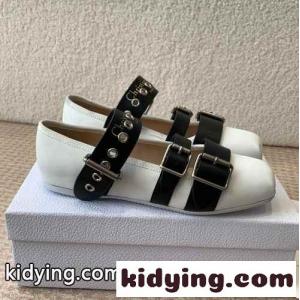 大人クールデザイン&dior コピー Punk バレリーナ スーパーコピー レザー ホワイトkid26HfKvSj