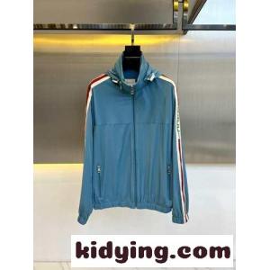 シンプル お洒落 フーデッドジャケット グッチ スーパーコピー ジャケット コピー ブルーkid26Ca4r0D