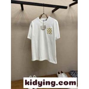 定番 人気 リラックス 半袖Tシャツ ロエベ コピー Tシャツ コピー ユニセックス ホワイトkid26vKniuu