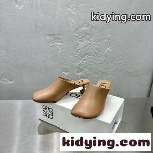 エレガント 5.5CM トイ ミュール ロエベ コピーブランド サンダル スーパーコピー カーキkid26qK5T5D