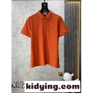 洗練された サルヴァトーレ・フェラガモ 半袖Tシャツ コピー ポロシャツ オレンジkid26DGLXPb