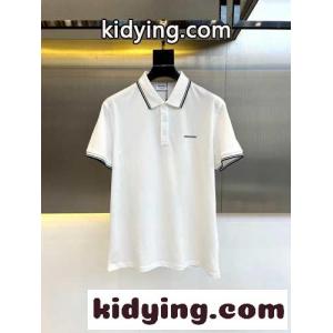 シンプル ロゴ コットンピケ ポロシャツ サルヴァトーレ・フェラガモ 半袖Tシャツ コピー ホワイトkid26jiC4va