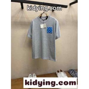 定番 人気 リラックス 半袖Tシャツ ロエベ ブランド コピー Tシャツ コピー ユニセックス グレーkid2609vGXj