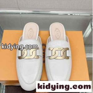 人気 履きやすい ローファーサンダル トッズ サンダル スーパーコピー ケイト ミュール ホワイトkid26WTreWD