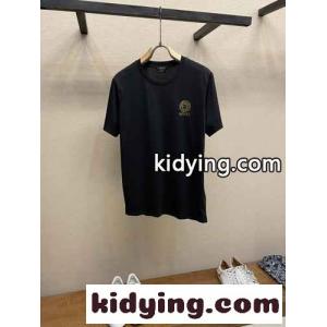 ベーシック カジュアル ヴェルサーチ スーパーコピーェ Tシャツ スーパーコピー 半袖Tシャツ ブラックkid268P9L1n