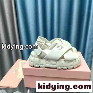 大人気 スポーティ レザー サンダル ミュウミュウ コピー サンダル スーパーコピー ホワイトkid26n81b4j