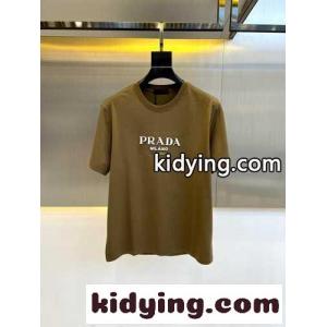 ベーシック ロゴ入り クルーネック Tシャツ プラダ スーパーコピー 半袖Tシャツ コピーkid26X5rOzq