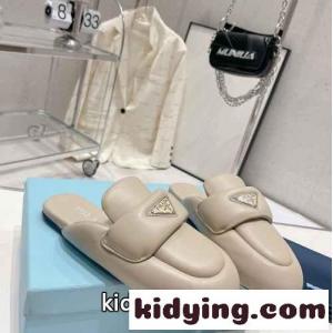 ソフト パデッドナッパレザー サボ プラダ スーパーコピー サンダル コピー レディースkid26bGTn8r