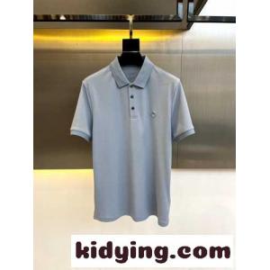 カジュアル クリスチャン・ディオール ブランド コピー 半袖Tシャツ コピー コットンピケ ポロシャツ ブルーkid26bK59jm