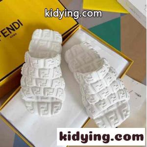 軽量 ラバースライド フェンディ コピー サンダル スーパーコピー 厚底 ホワイトkid26bCGzWD