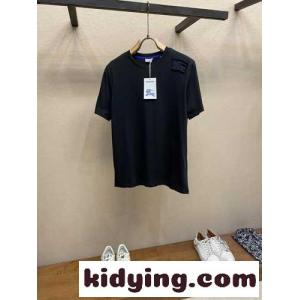 人気 カジュアル コットンTシャツ バーバリー スーパーコピー 半袖Tシャツ コピー ブラックkid260neyuu