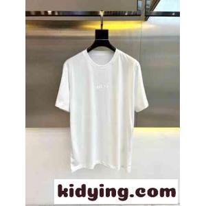 シンプル ロゴ入り クルーネック クリスチャン・ディオール ブランド コピー 半袖Tシャツ コピー ホワイトkid2641TzuC