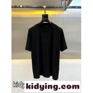 シンプル ロゴ入り クルーネック クリスチャン・ディオール コピー 半袖Tシャツ コピー ブラックkid26GDO1vC