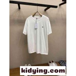 シンプル カジュアル クルーネック セリーヌ スーパーコピー 半袖Tシャツ コピー ユニセックス ホワイトkid268LPf8n