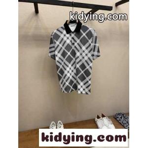 定番 チェック ポロシャツ バーバリー コピー 半袖Tシャツ コピー ブラックkid26b4DmOf