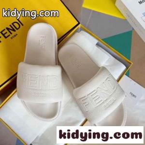 春夏 定番 fendi コピーブランド ROMA スライド フェンディ コピーブランド サンダル スーパーコピー ホワイトkid26KHH5Xj