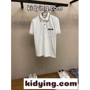 グッチ ブランド コピー 半袖Tシャツ コピー ウェブ＆インターロッキングG コットン ポロシャツ ホワイトkid26aim8Xb