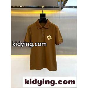 コットンピケ ポロシャツ ルイ・ヴィトン 半袖Tシャツ コピー ブラウンkid26GPLTra