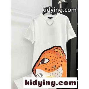 シークインレオパードTシャツドレス ルイ・ヴィトン ワンピース コピーkid26iCGvKf