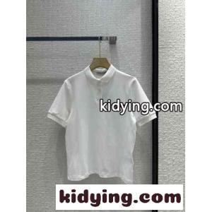モンクレール コピー 半袖Tシャツ コピー 定番 コットンピケ ポロシャツ ホワイトkid26HXD4Pb