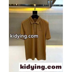 上品 カジュアル エルメネジルド・ゼニア 半袖Tシャツ コピー コットンピケ ポロシャツ ブラウンkid26Lvqy4r
