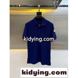 定番 コットンピケ ポロシャツ モンクレール コピー 半袖Tシャツ コピー ブルーkid26eeeiGr