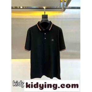 クラシック コットンピケ メンズ ポロシャツ エルメネジルド・ゼニア 半袖Tシャツ コピー ブラックkid26XD4jqC