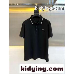 エルメネジルド・ゼニア 半袖Tシャツ コピー ロゴ コットンピケ メンズ ポロシャツ ブラックkid26qaiuie