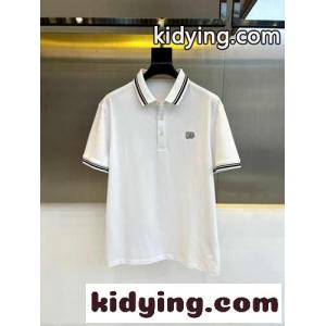 カジュアル 定番 コットンピケ ポロシャツ ドルチェ&ガッバーナ コピー 半袖Tシャツ コピー ホワイトkid26vy8bmi