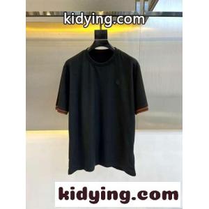 カジュアル ゆったり 快適 エルメネジルド・ゼニア 半袖Tシャツ コピー ブラックkid26DmOnqC