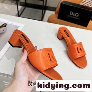 ミュール カーフスキン DG MILLENIALSロゴ ドルチェ&ガッバーナ スーパーコピー サンダル コピー オレンジkid26Hz8nmq