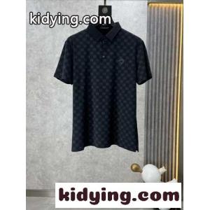 アルマーニ コピー 半袖Tシャツ コピー 春夏 メンズ アイスシルク ポロシャツ ブラックkid26fSfWXr