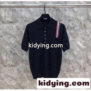カジュアル トムブラウン コピーブランド 半袖Tシャツ コピー ニット ポロシャツ ネイビーkid26zKn4fi
