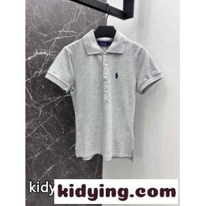 スリム フィット ストレッチ ポロシャツ ラルフローレン 半袖Tシャツ コピー グレーkid26eyu0Lb