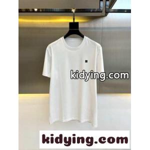シンプル 合わせやすい クルーネック エルメネジルド・ゼニア 半袖Tシャツ コピー ホワイトkid26Trayqe