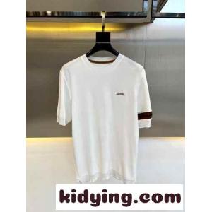 エルメネジルド・ゼニア 半袖Tシャツ コピー 着心地いい クルーネック ホワイトkid26yeu0Tv