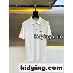 上品 カジュアル エルメネジルド・ゼニア 半袖Tシャツ コピー コットンピケ ポロシャツ ホワイトkid26HrKzyu